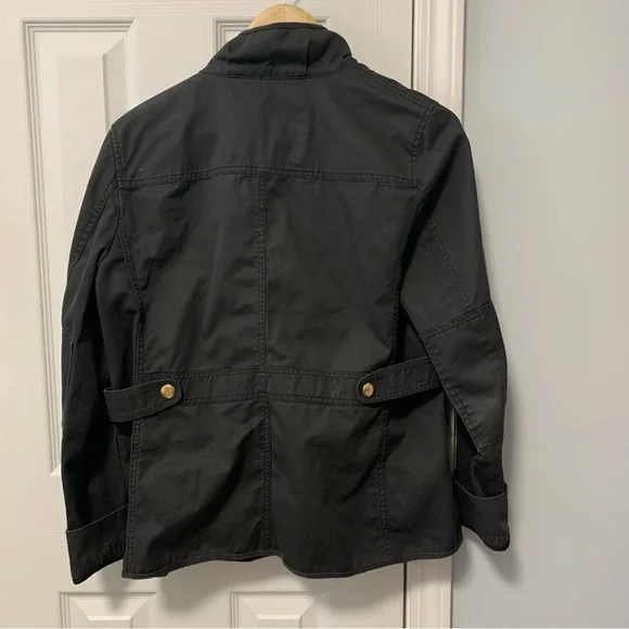 J Crew Relaxed Boyfriend Field Jacket Olive L - Picture 5 of 10